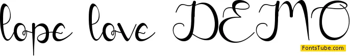 lope love - Personal Use Font
