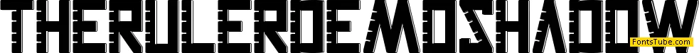 The Ruler Demo Font Family