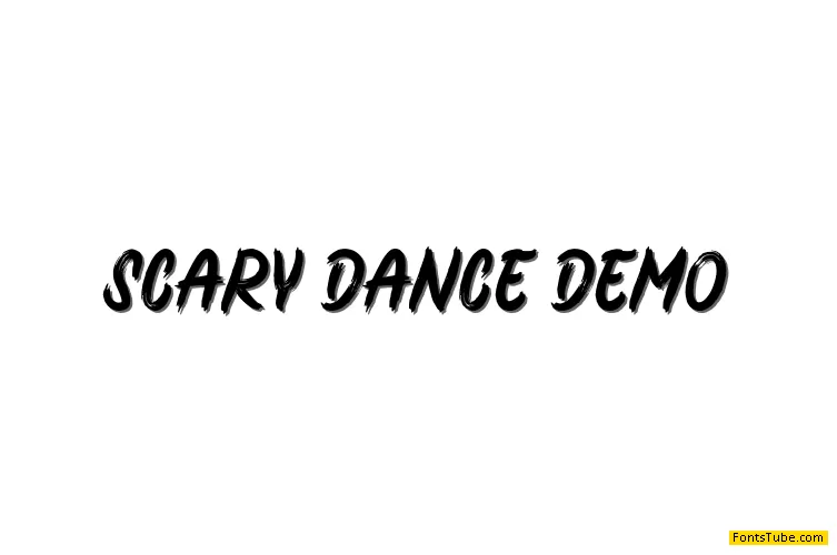 Scary Dance Demo Font