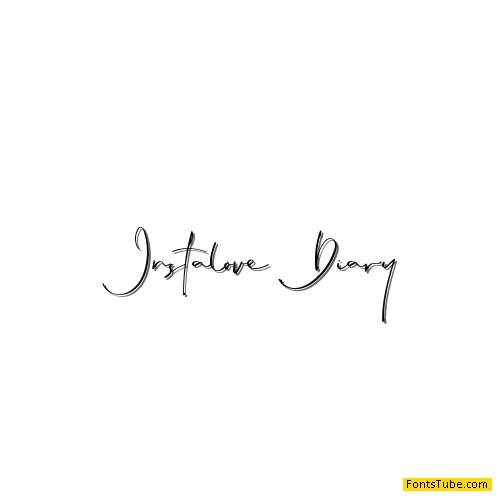 Instalove Diary Font