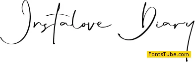 Instalove Diary Font
