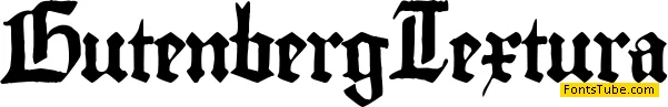 Gutenberg Textura Font