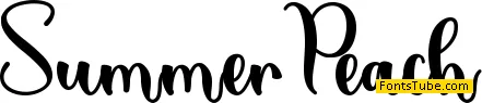 Summer Peach - Personal Use Font