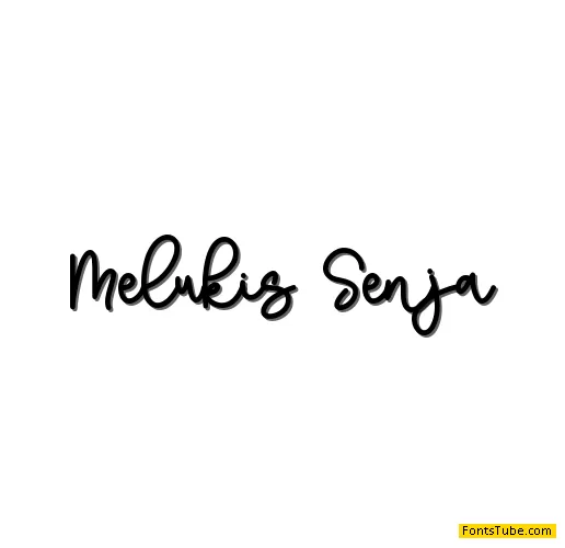 Melukis Senja - Personal Use Font