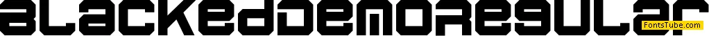 Blacked Demo Font