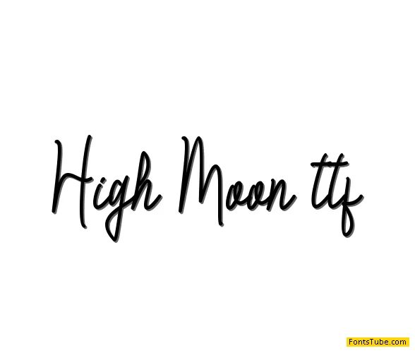 High Moon Font