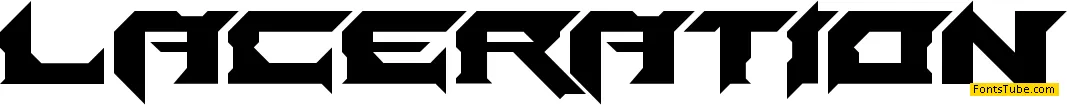 Laceration Font