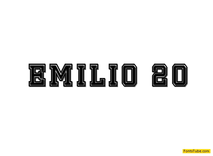 Emilio 20 Font