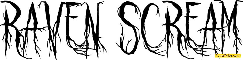 Raven Scream Font