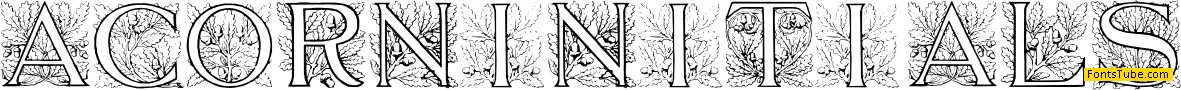 Acorn Initials Font