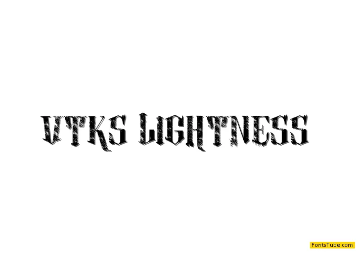 vtks lightness 2 Font