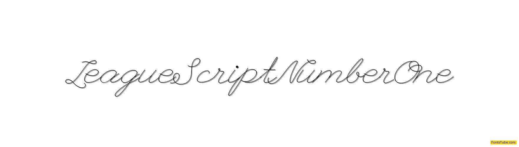 League Script Thin Font