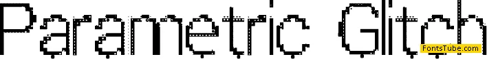 Parametric Glitch Font Family