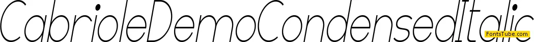 Cabriole Demo Font Family