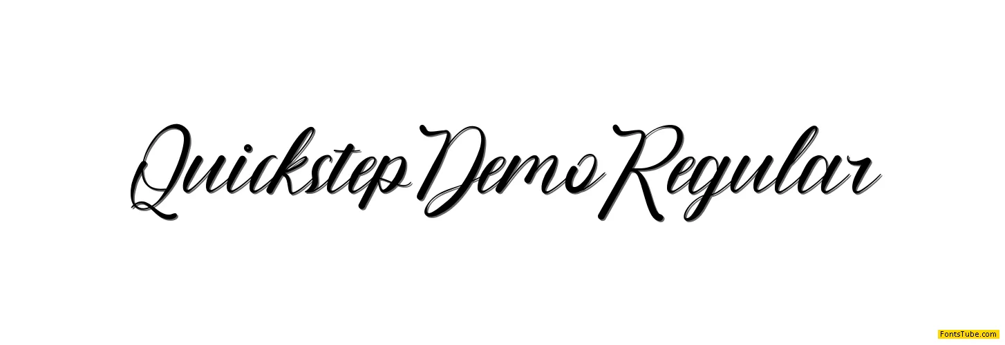 Quickstep Demo Font