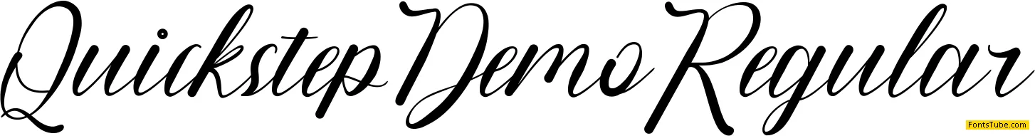 Quickstep Demo Font
