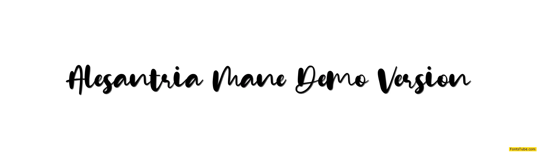 Alesantria Mane Demo Version Font