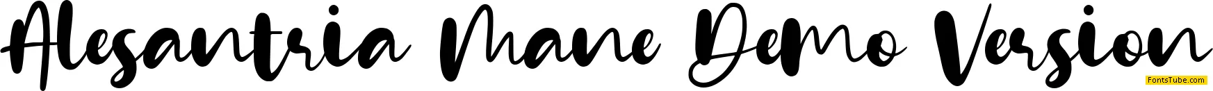 Alesantria Mane Demo Version Font