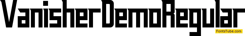 Vanisher Demo Font Family