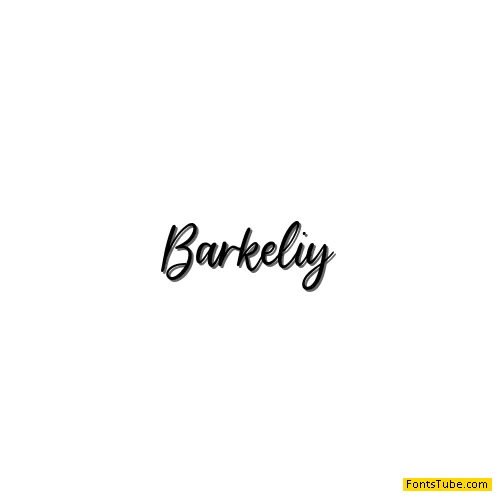 Barkeliy Font