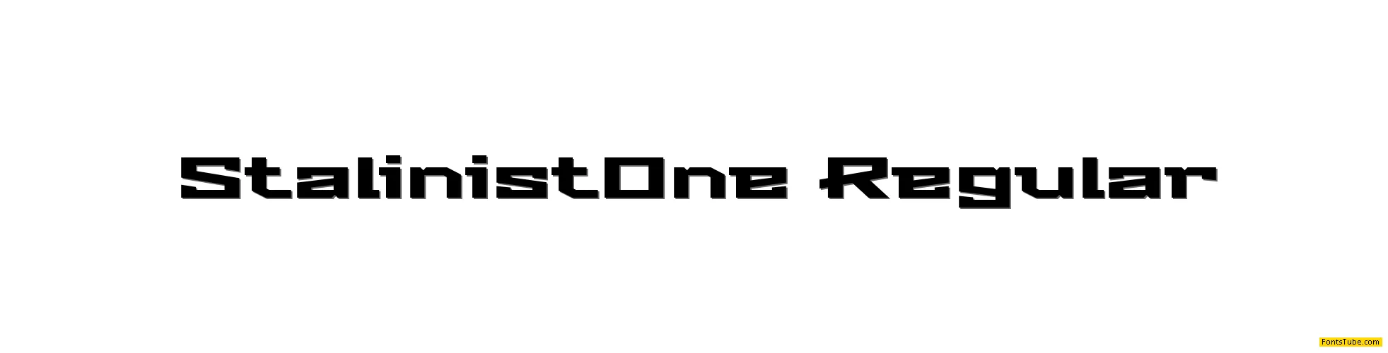 Stalinist One Font