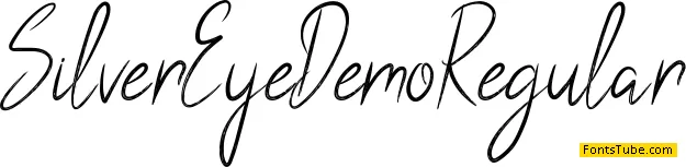 Silver Eye Demo Font