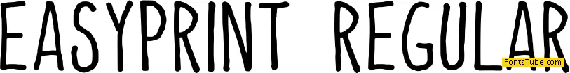 Easy Print Font