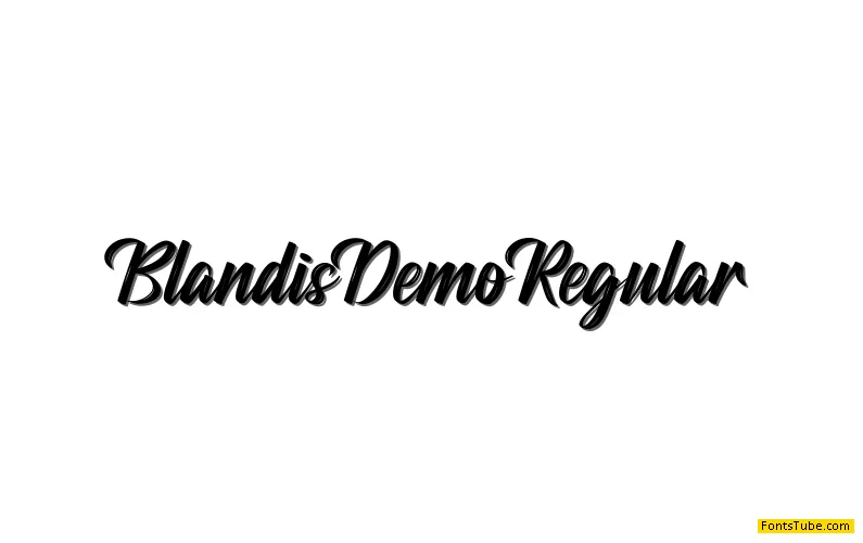 Blandis Demo Font