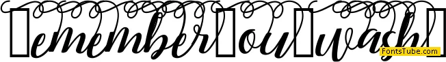 RememberYou Font Family
