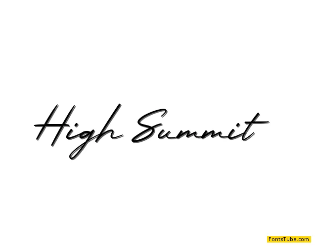 High Summit Font