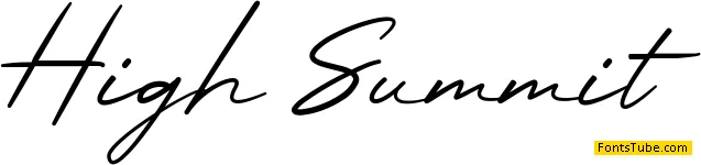 High Summit Font