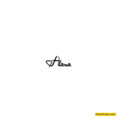 Aliterate Font