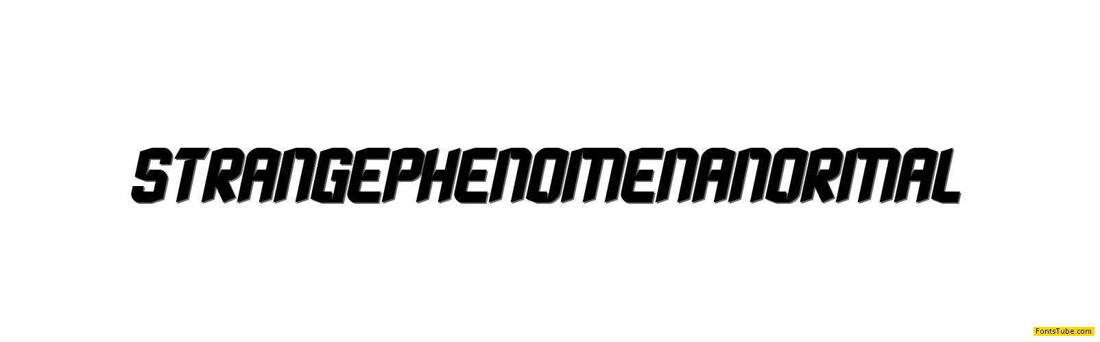 Strange Phenomena Font Family
