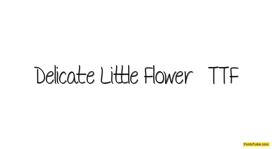 Delicate Little Flower Font