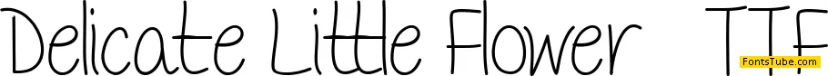 Delicate Little Flower Font