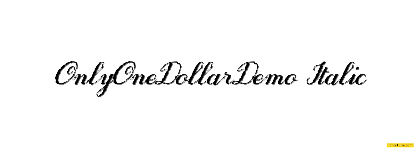 OnlyOneDollarDemo Font Family