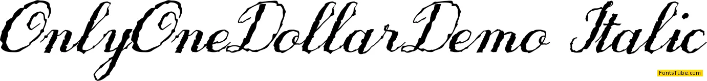 OnlyOneDollarDemo Font Family