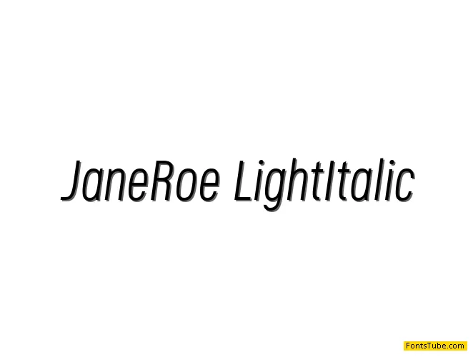 Jane Roe Font Family