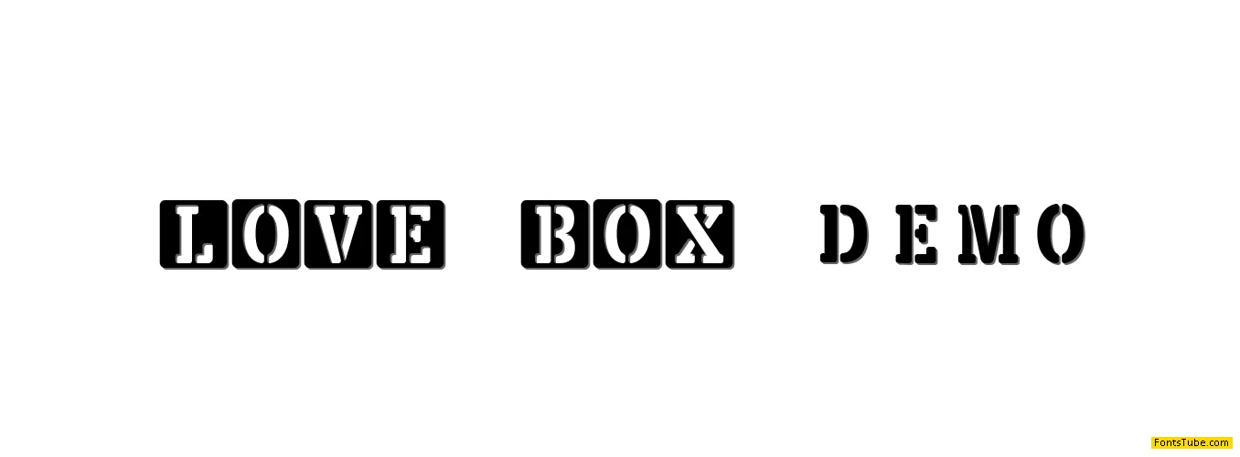 LOVE-BOX Font
