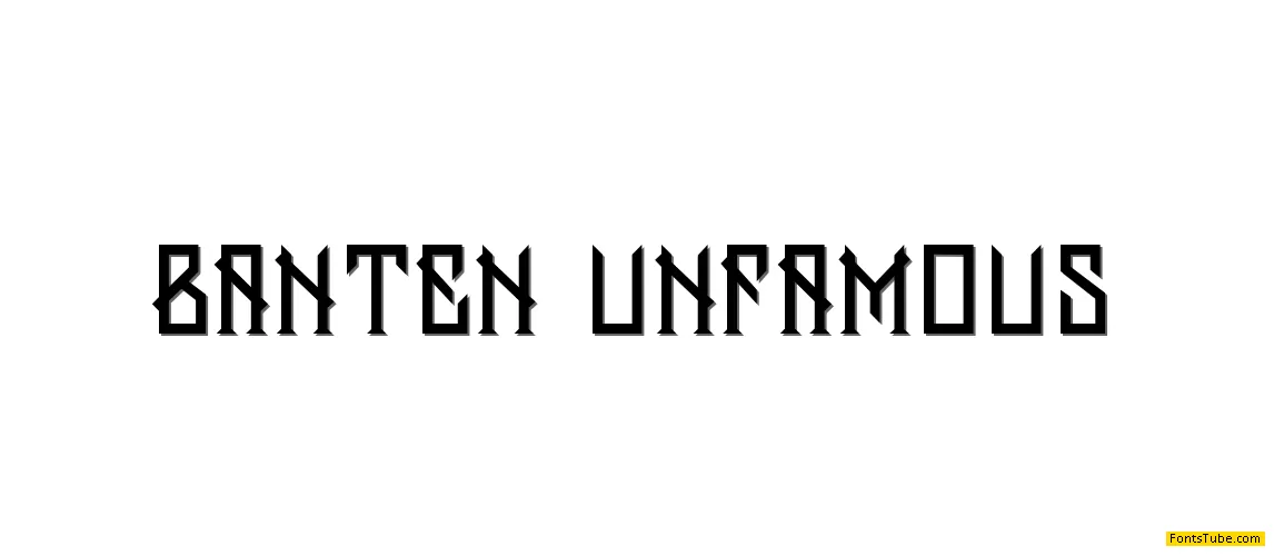 Banten Unfamous Font