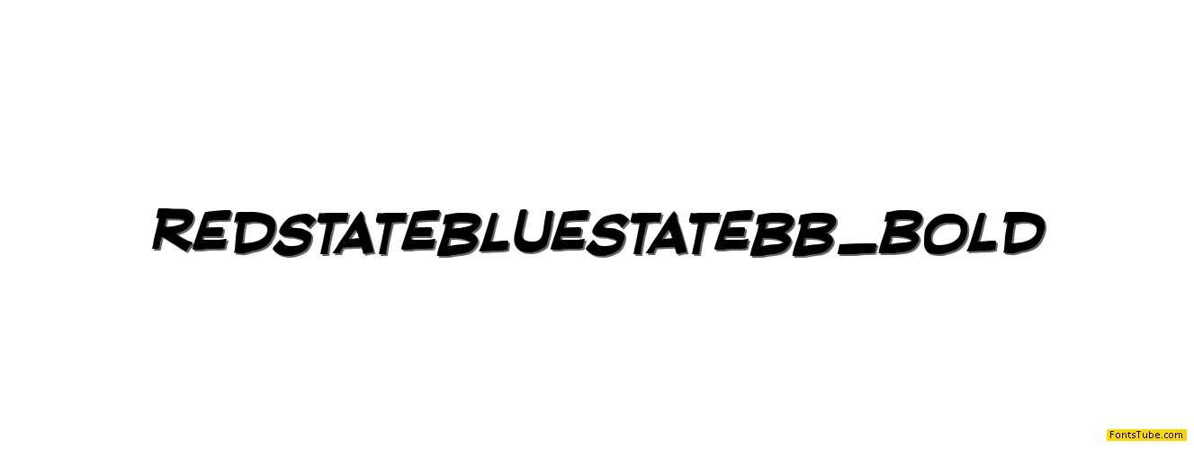 RedStateBlueState BB Font Family
