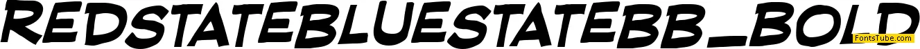 RedStateBlueState BB Font Family