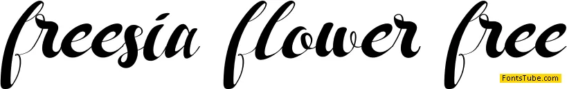 Freesia Flower Font