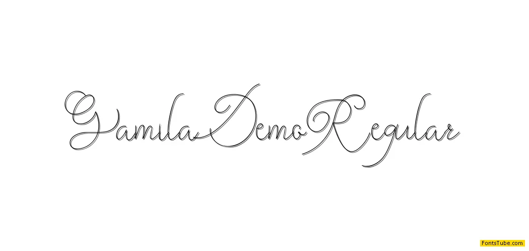 Gamila Demo Font