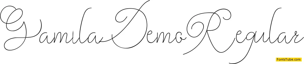 Gamila Demo Font
