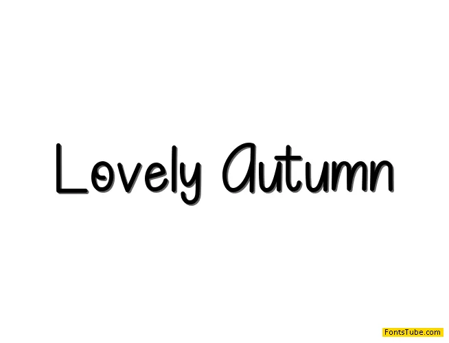 Lovelly Autumn Font