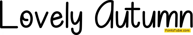 Lovelly Autumn Font