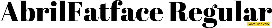 Abril Fatface Font