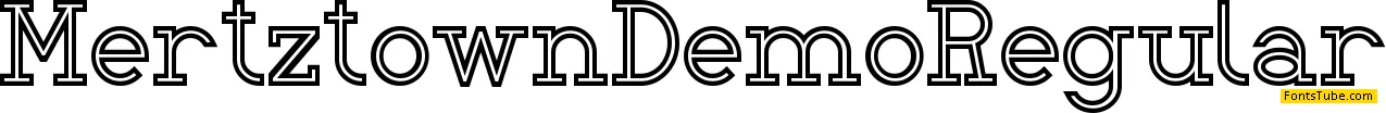 Mertztown Demo Font