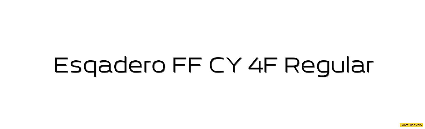Esqadero FF CY 4F Font